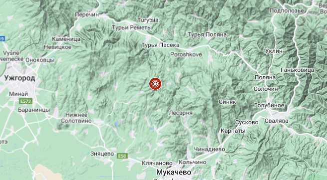 землетрус на Закарпатті